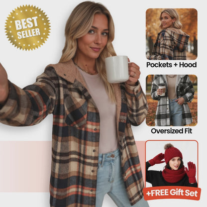 Teddy Bear Flannel Shacket